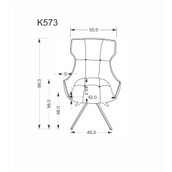 'K573 Ash Grey Chair' 'K573 Ash Grey Chair'