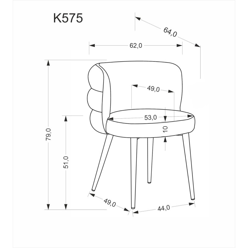 K575 krzesło beżowy (1p 2szt) K575 krzesło beżowy (1p 2szt)