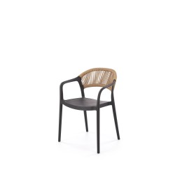 'K582 Black / Natural Chair'