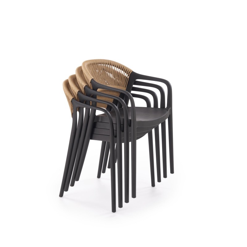 'K582 Black / Natural Chair' 'K582 Black / Natural Chair'
