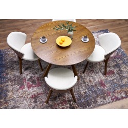 'K583 Chair, Walnut / Brown / Beige' 'K583 Chair, Walnut / Brown / Beige'