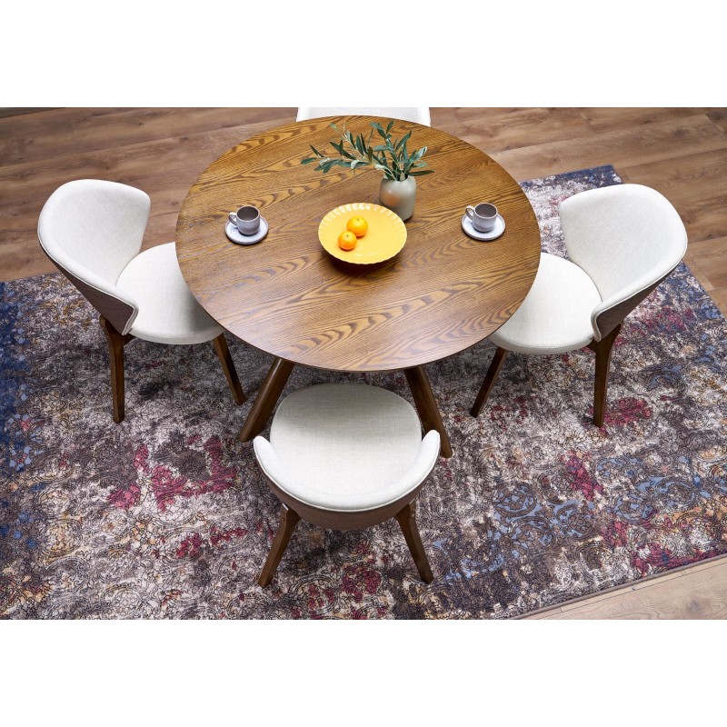 'K583 Chair, Walnut / Brown / Beige' 'K583 Chair, Walnut / Brown / Beige'