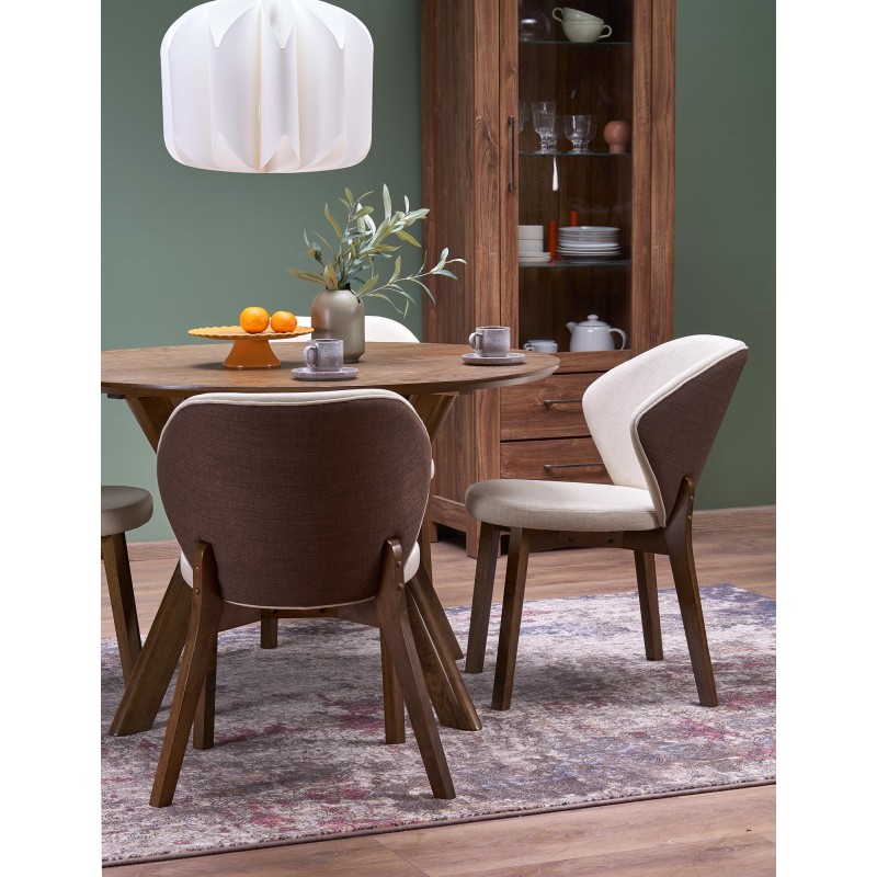 'K583 Chair, Walnut / Brown / Beige' 'K583 Chair, Walnut / Brown / Beige'