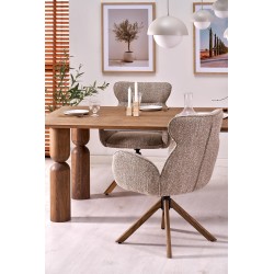K585 Dark Beige Chair / Natural Oak K585 Dark Beige Chair / Natural Oak