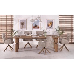 K585 krzesło ciemny beżowy / dąb naturalny (1p 2szt) K585 krzesło ciemny beżowy / dąb naturalny (1p 2szt)