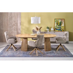 K585 Dark Beige Chair / Natural Oak K585 Dark Beige Chair / Natural Oak