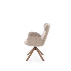 'K585 Dark Beige Chair / Light Walnut' 'K585 Dark Beige Chair / Light Walnut'