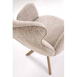 'K585 Dark Beige Chair / Light Walnut' 'K585 Dark Beige Chair / Light Walnut'