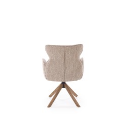 'K585 Dark Beige Chair / Light Walnut' 'K585 Dark Beige Chair / Light Walnut'