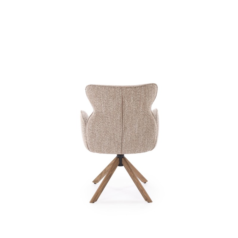 'K585 Dark Beige Chair / Light Walnut' 'K585 Dark Beige Chair / Light Walnut'