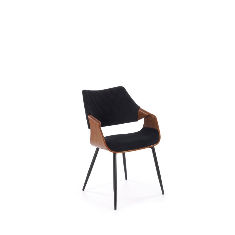 'K586 Chair, Walnut / Black'