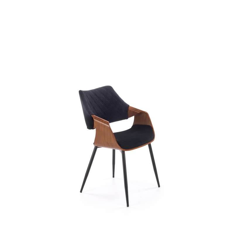 'K586 Chair, Walnut / Black' 'K586 Chair, Walnut / Black'