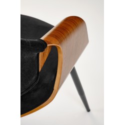 'K586 Chair, Walnut / Black' 'K586 Chair, Walnut / Black'
