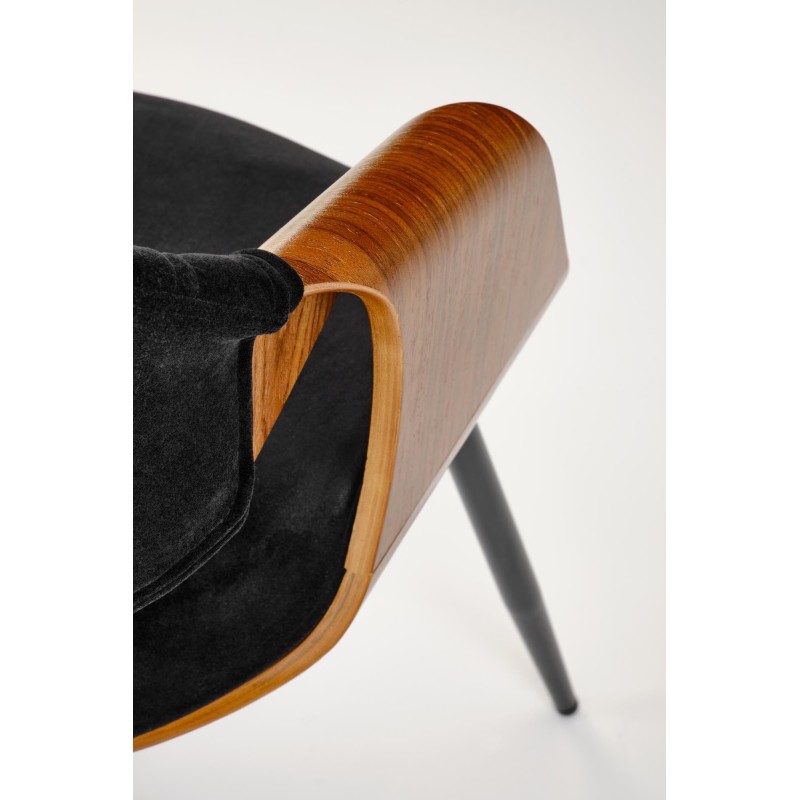 'K586 Chair, Walnut / Black' 'K586 Chair, Walnut / Black'