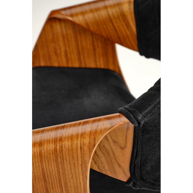'K586 Chair, Walnut / Black' 'K586 Chair, Walnut / Black'