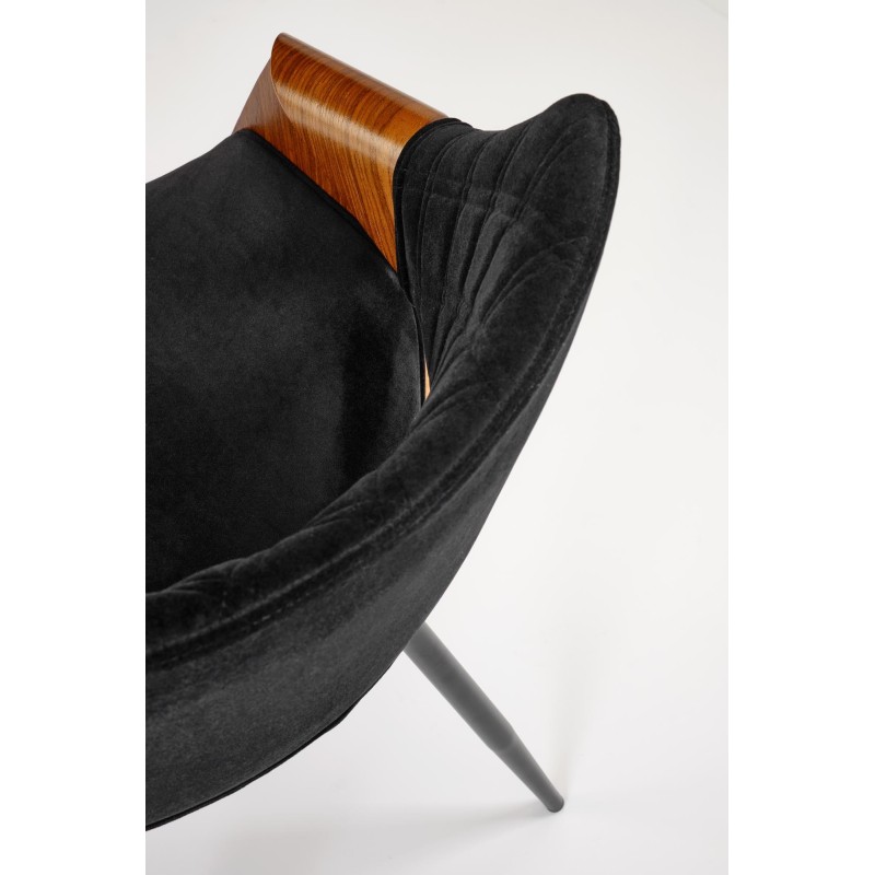 'K586 Chair, Walnut / Black' 'K586 Chair, Walnut / Black'