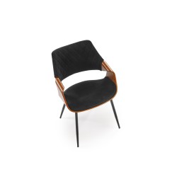 'K586 Chair, Walnut / Black' 'K586 Chair, Walnut / Black'