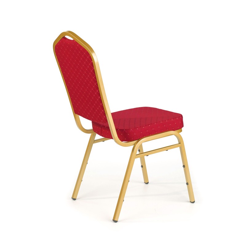 'K66 Burgundy Chair, Gold Frame' 'K66 Burgundy Chair, Gold Frame'