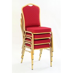 'K66 Burgundy Chair, Gold Frame' 'K66 Burgundy Chair, Gold Frame'