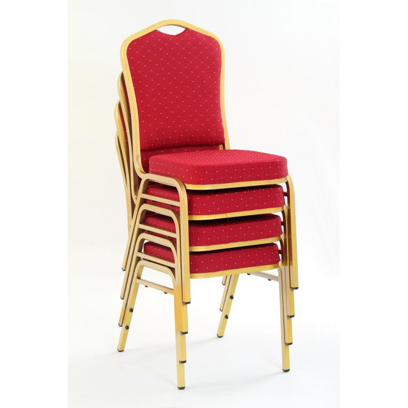 'K66 Burgundy Chair, Gold Frame' 'K66 Burgundy Chair, Gold Frame'