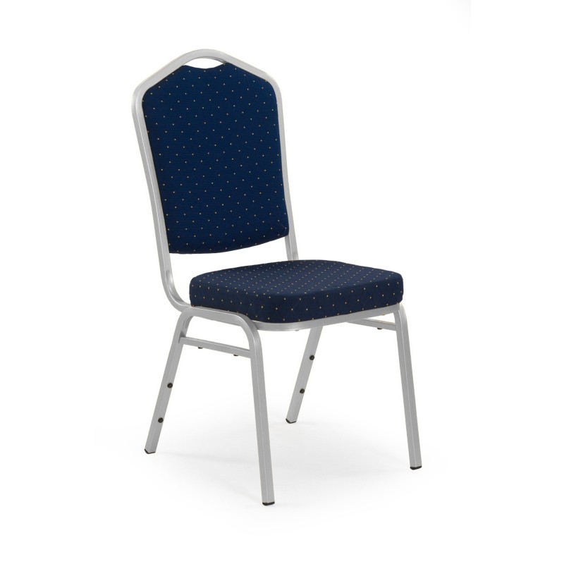 'K66S Blue Chair, Silver Frame' 'K66S Blue Chair, Silver Frame'