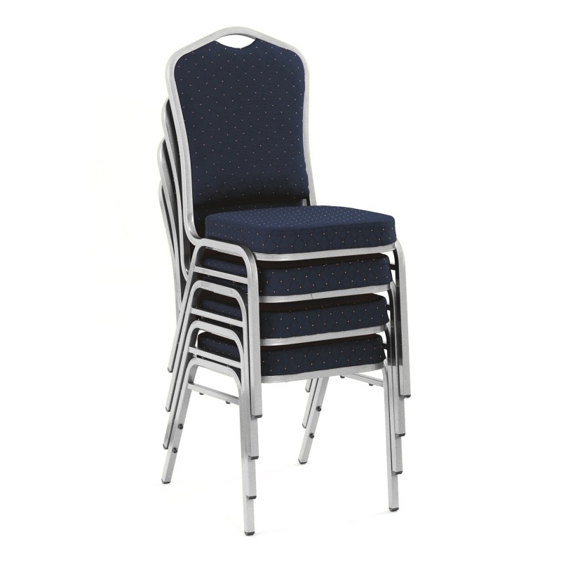'K66S Blue Chair, Silver Frame' 'K66S Blue Chair, Silver Frame'