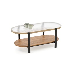 'KAMALA Coffee Table, Natural / Black'