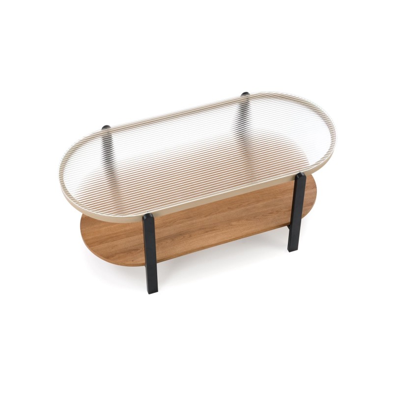 'KAMALA Coffee Table, Natural / Black' 'KAMALA Coffee Table, Natural / Black'