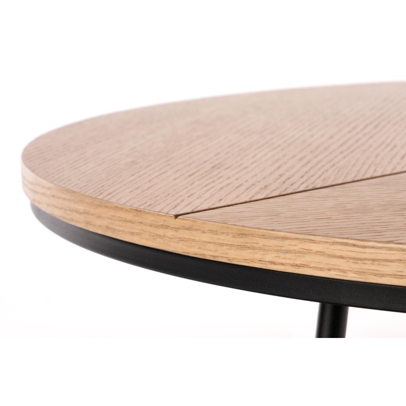 'KARIDA Natural Oak/Black Coffee Table' 'KARIDA Natural Oak/Black Coffee Table'