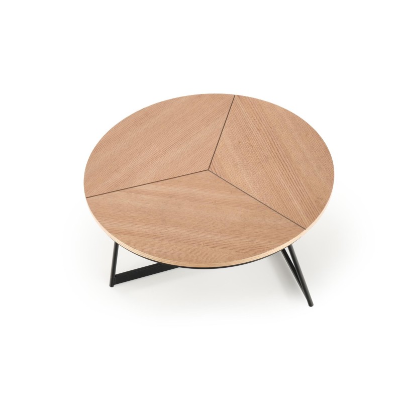 'KARIDA Natural Oak/Black Coffee Table' 'KARIDA Natural Oak/Black Coffee Table'