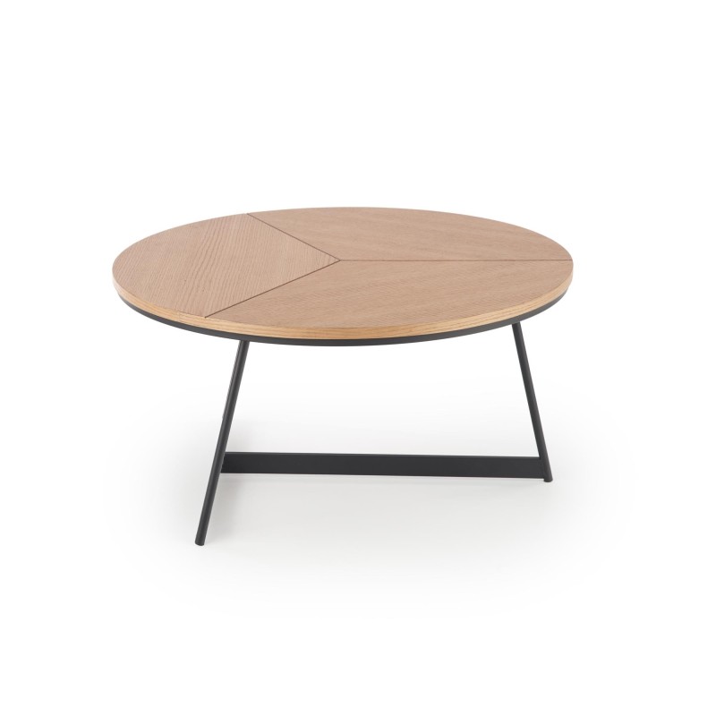 'KARIDA Natural Oak/Black Coffee Table' 'KARIDA Natural Oak/Black Coffee Table'
