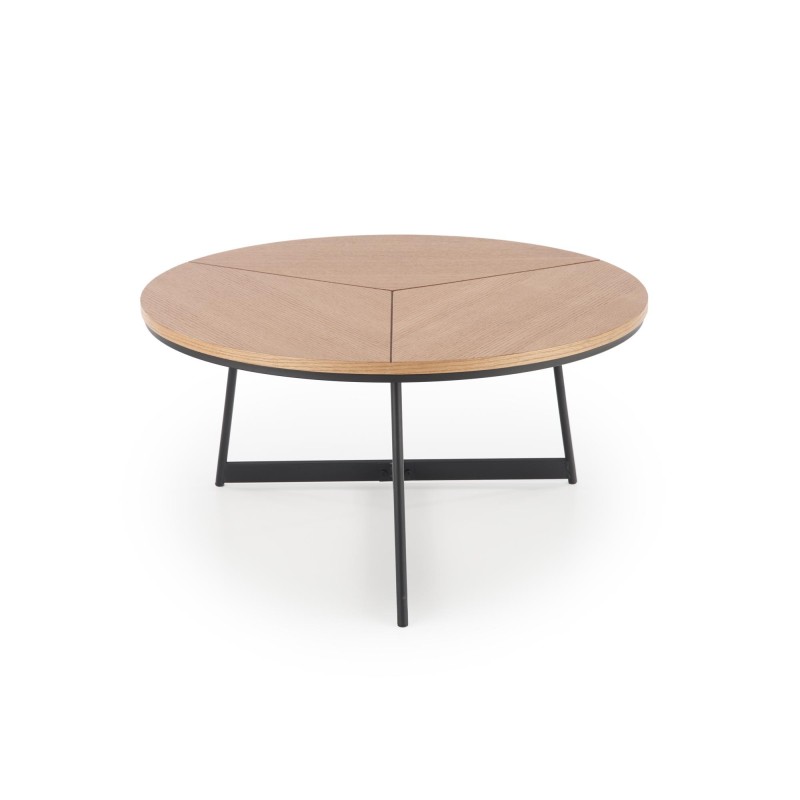 'KARIDA Natural Oak/Black Coffee Table' 'KARIDA Natural Oak/Black Coffee Table'