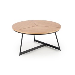 'KARIDA Natural Oak/Black Coffee Table' 'KARIDA Natural Oak/Black Coffee Table'