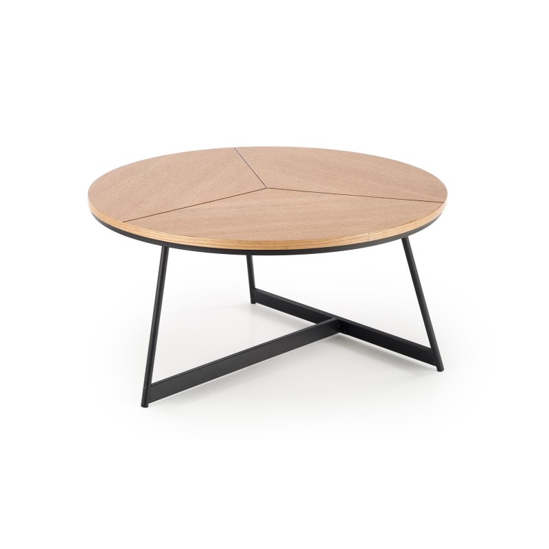 'KARIDA Natural Oak/Black Coffee Table' 'KARIDA Natural Oak/Black Coffee Table'