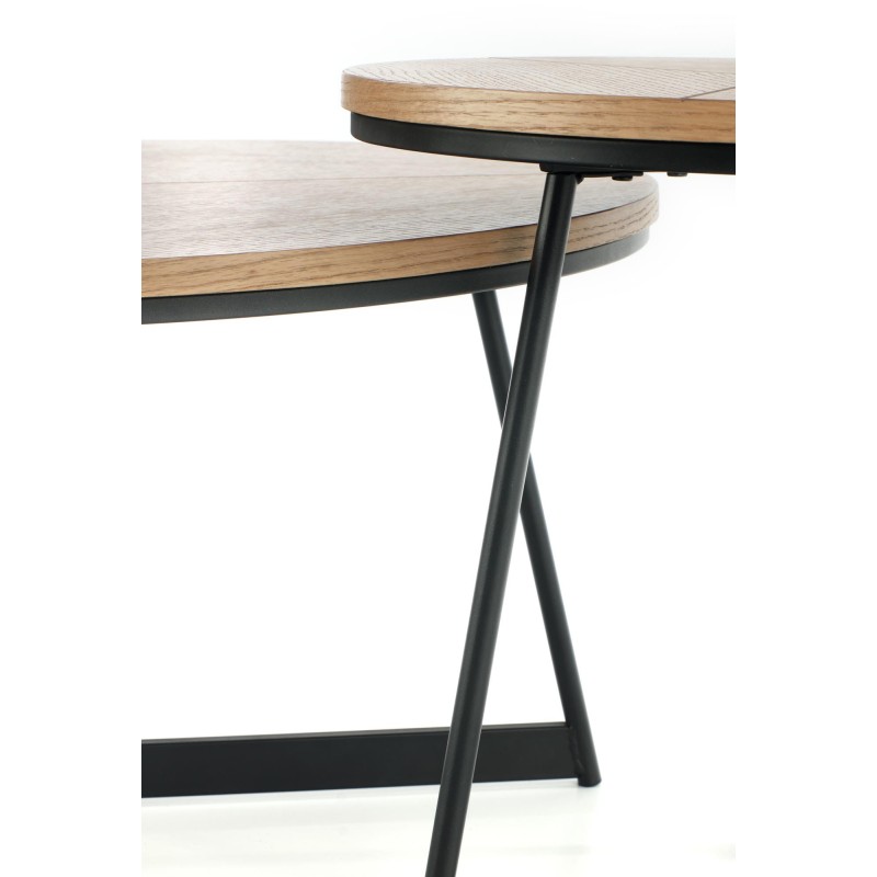 'KARIDA-S Natural Oak/Black Bench' 'KARIDA-S Natural Oak/Black Bench'