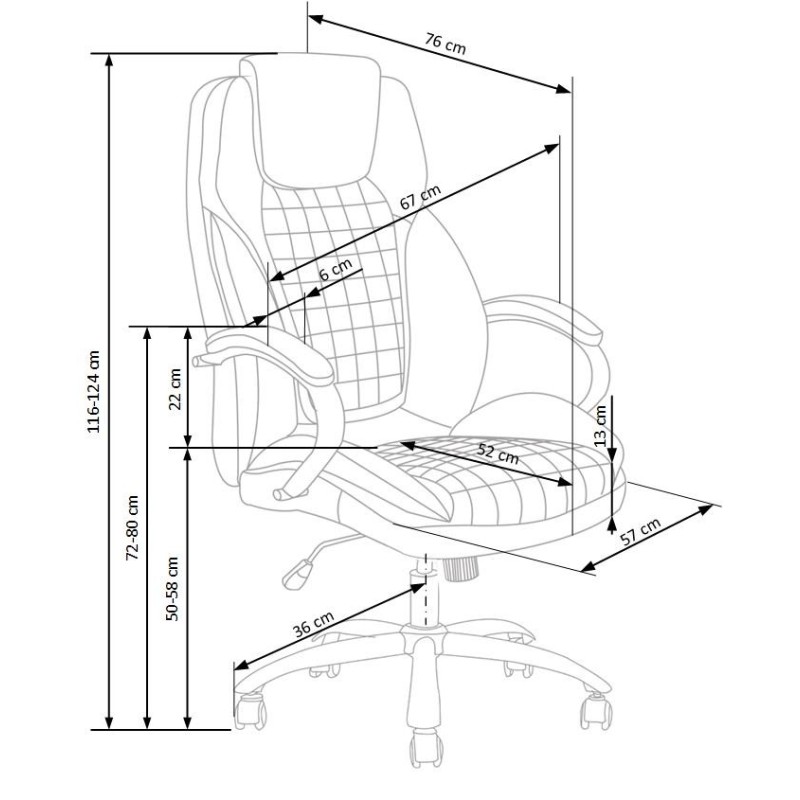 'KING Black Office Armchair' 'KING Black Office Armchair'