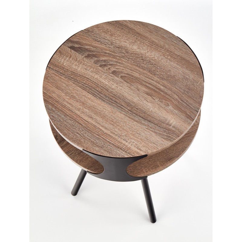 'KIRBY Black Coffee Table / Dark Sonoma Oak' 'KIRBY Black Coffee Table / Dark Sonoma Oak'