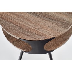 'KIRBY Black Coffee Table / Dark Sonoma Oak' 'KIRBY Black Coffee Table / Dark Sonoma Oak'