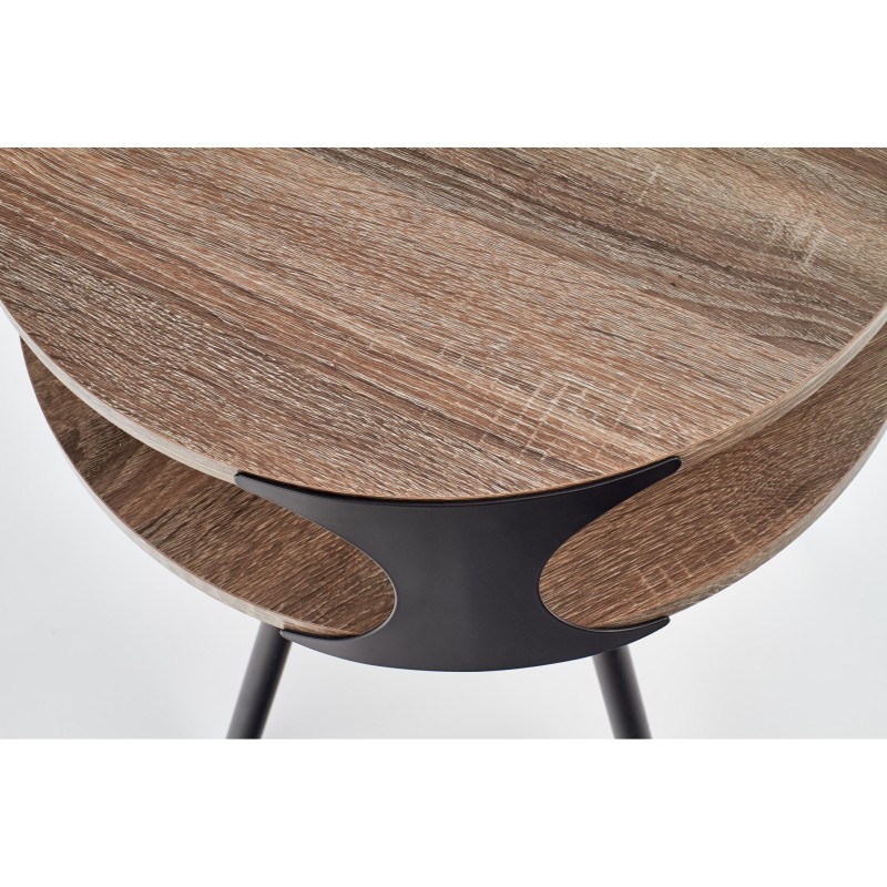 'KIRBY Black Coffee Table / Dark Sonoma Oak' 'KIRBY Black Coffee Table / Dark Sonoma Oak'