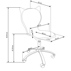 'KITTY 2 Youth Armchair in White-Pink' 'KITTY 2 Youth Armchair in White-Pink'