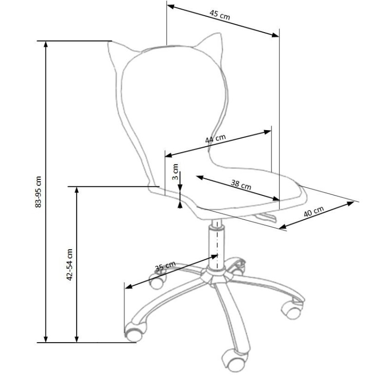 'KITTY 2 Youth Armchair in White-Pink' 'KITTY 2 Youth Armchair in White-Pink'