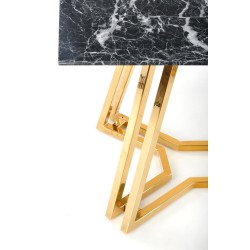 'KONAMI Table, Top - Black Marble, Legs - Gold' 'KONAMI Table, Top - Black Marble, Legs - Gold'