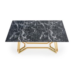 'KONAMI Table, Top - Black Marble, Legs - Gold' 'KONAMI Table, Top - Black Marble, Legs - Gold'
