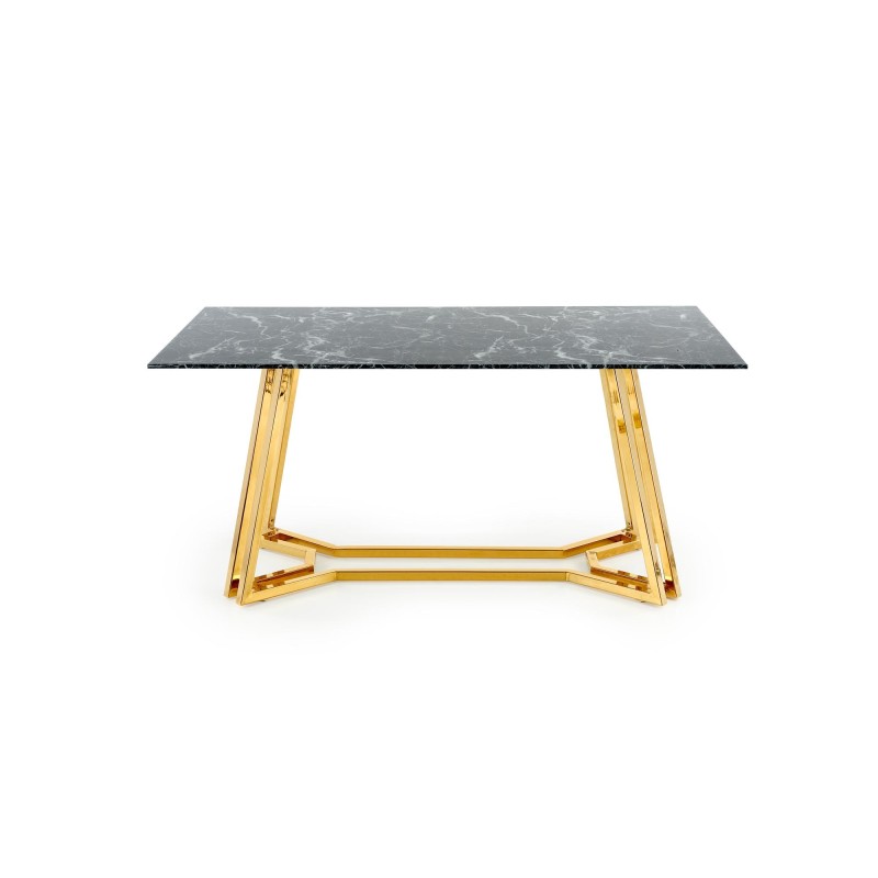 'KONAMI Table, Top - Black Marble, Legs - Gold' 'KONAMI Table, Top - Black Marble, Legs - Gold'