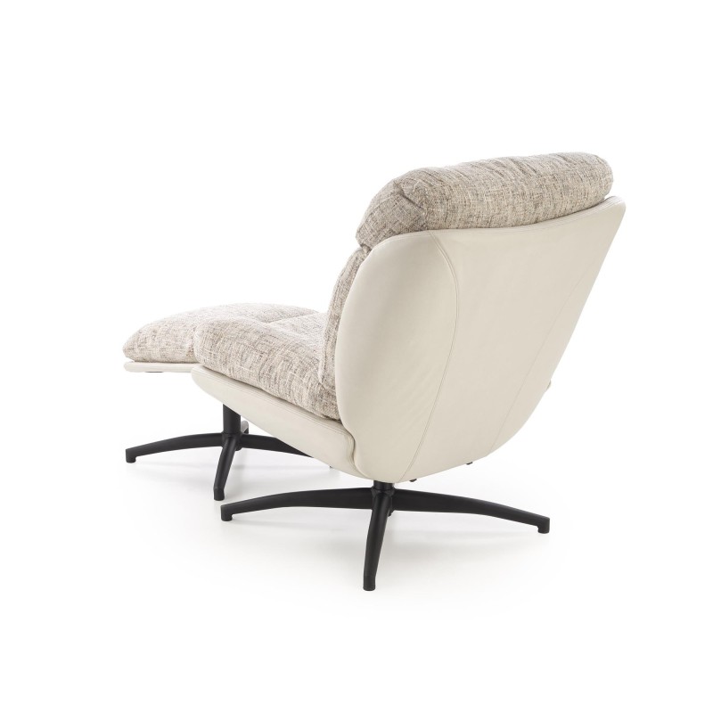 'KRONOS Armchair with Footstool, Beige / Multicolored' 'KRONOS Armchair with Footstool, Beige / Multicolored'