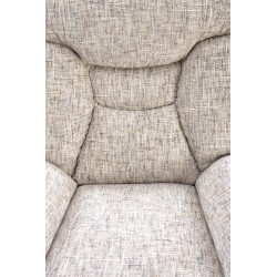 'KRONOS Armchair with Footstool, Beige / Multicolored' 'KRONOS Armchair with Footstool, Beige / Multicolored'