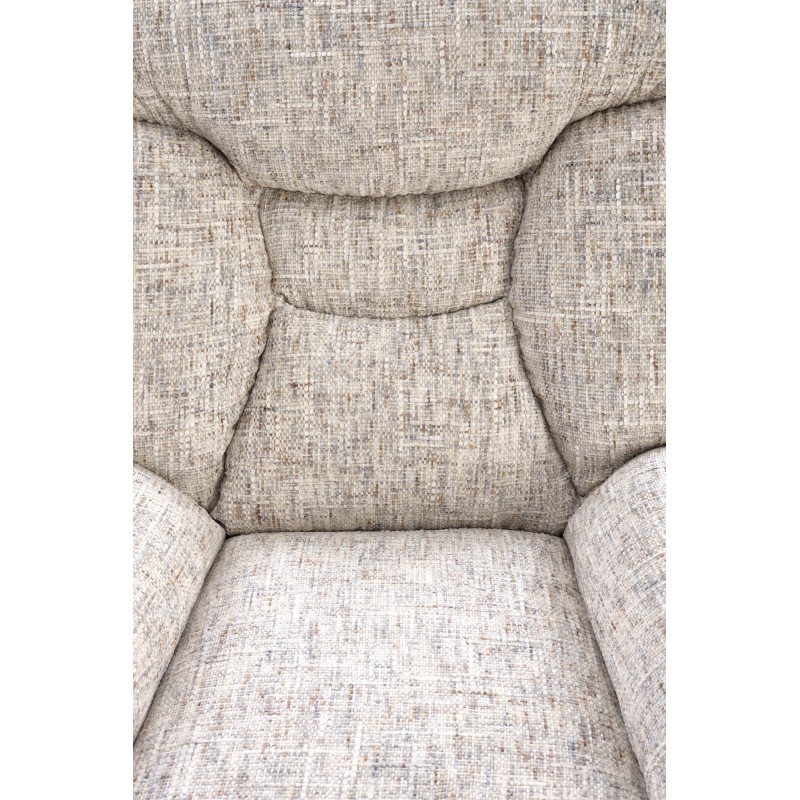 'KRONOS Armchair with Footstool, Beige / Multicolored' 'KRONOS Armchair with Footstool, Beige / Multicolored'