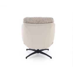 'KRONOS Armchair with Footstool, Beige / Multicolored' 'KRONOS Armchair with Footstool, Beige / Multicolored'