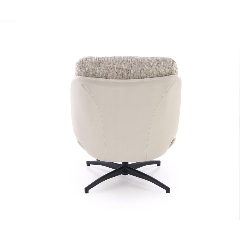 'KRONOS Armchair with Footstool, Beige / Multicolored' 'KRONOS Armchair with Footstool, Beige / Multicolored'