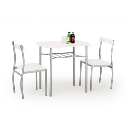 'LANCE set: table + 2 chairs, white'